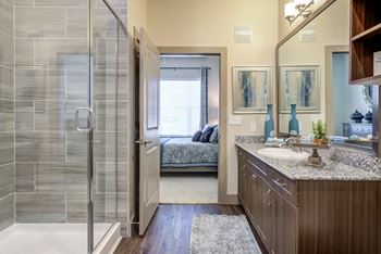 Oaks 55 active apartments in euless, tx  76039 - bathroom